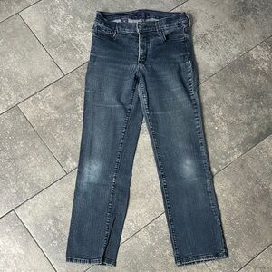 NYDJ Not Your Daughter’s Jeans Women’s 6P Petite Straight Leg Blue Denim